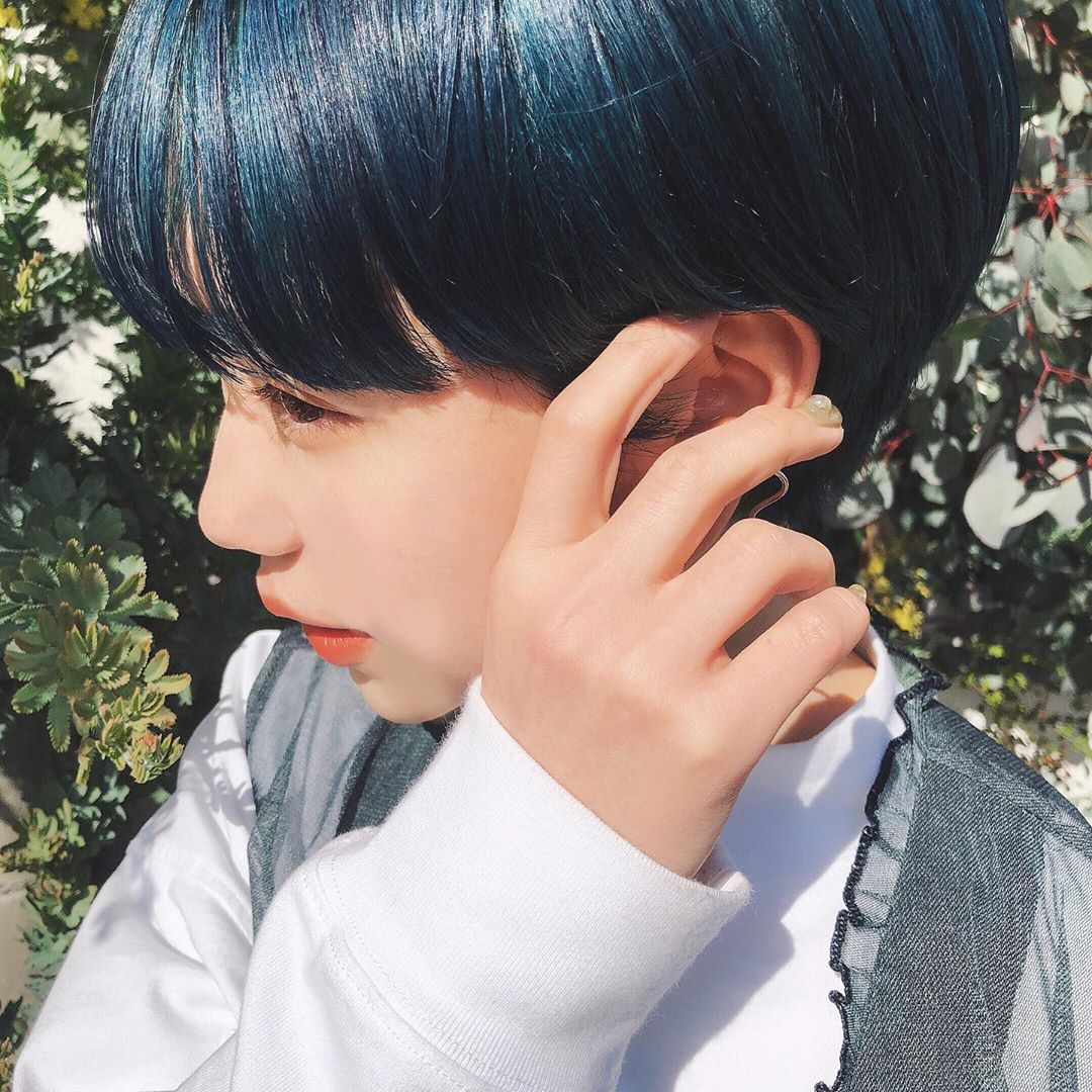 ヘア カラー ブルー 市販 インスピレーションのための髪型画像 Kamigatapepper